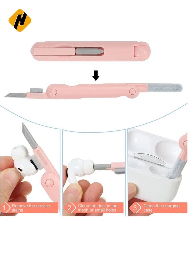 HuHa - 7-in-1 Electronic Cleaner Kit - Portable Cleaning for Airpods Laptop, Keyboard, with Cleaning Pen Brush Spray for Phone iPad Computer Screen/Keyboard/Headphones/Bluetooth Earphones - Image 1