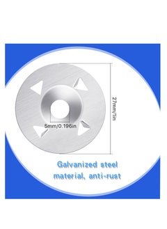SUNSAR 200 Pcs 1-1/4 Inch Galvanized Steel Washer for Installation of Foam Board Washers Fasteners Panels, with Two Claws Design Galvanized Steel Washer for Repair and Fixed  - Image 2