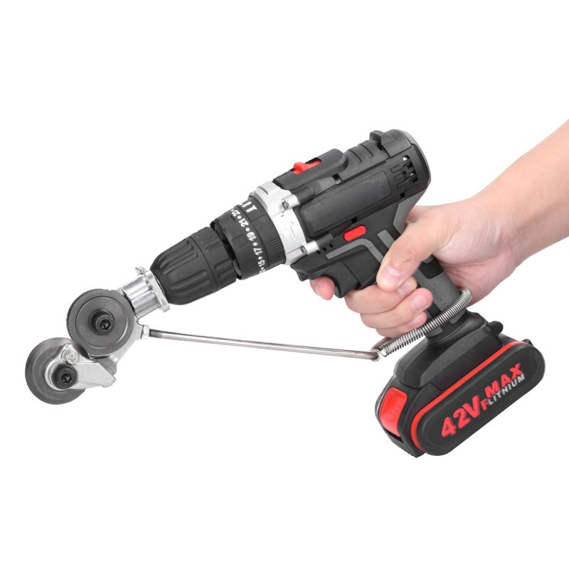 Electric Drill Metal Plate Cutter: Specialized Version, Steel And Iron Material, Wear-Resistant - Sharp Blades, 0.8mm Cutting Thickness - Safe Touch-Free Operation For Metal Processing Professionals - Image 4
