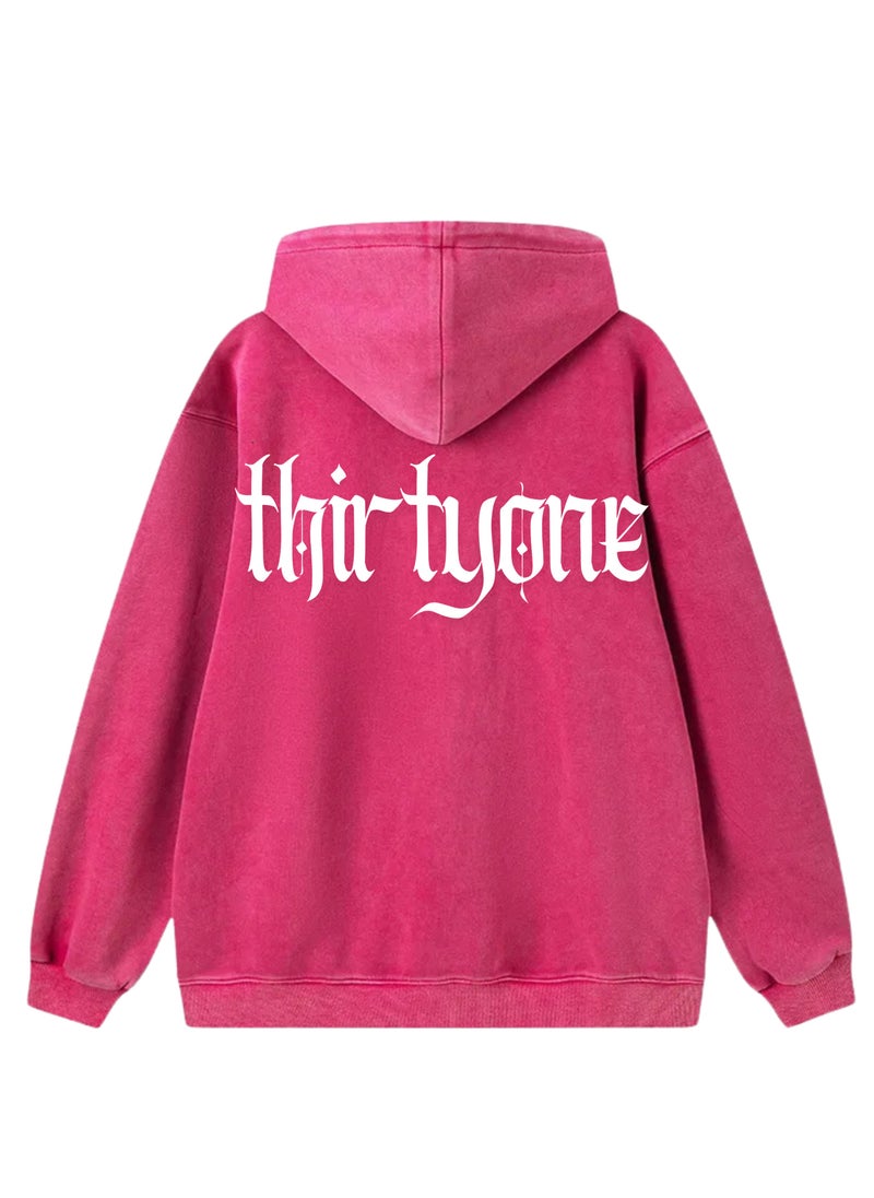 Thirty-One Premium Quality Cotton Pink Color Hoodie for Dubai Winter  - Image 2