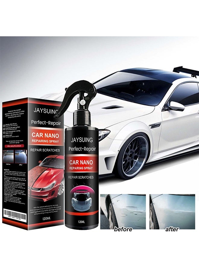 Jaysuing Car Nano Repairing Spray, Car Scratch Repair Spray, Car Quick Repair Nano Spray, Fast Flawless Repair Scratch Spray, Nano Ceramic Crystal Coating Car Fine Scratch Removal Spra, 120ML - Image 1