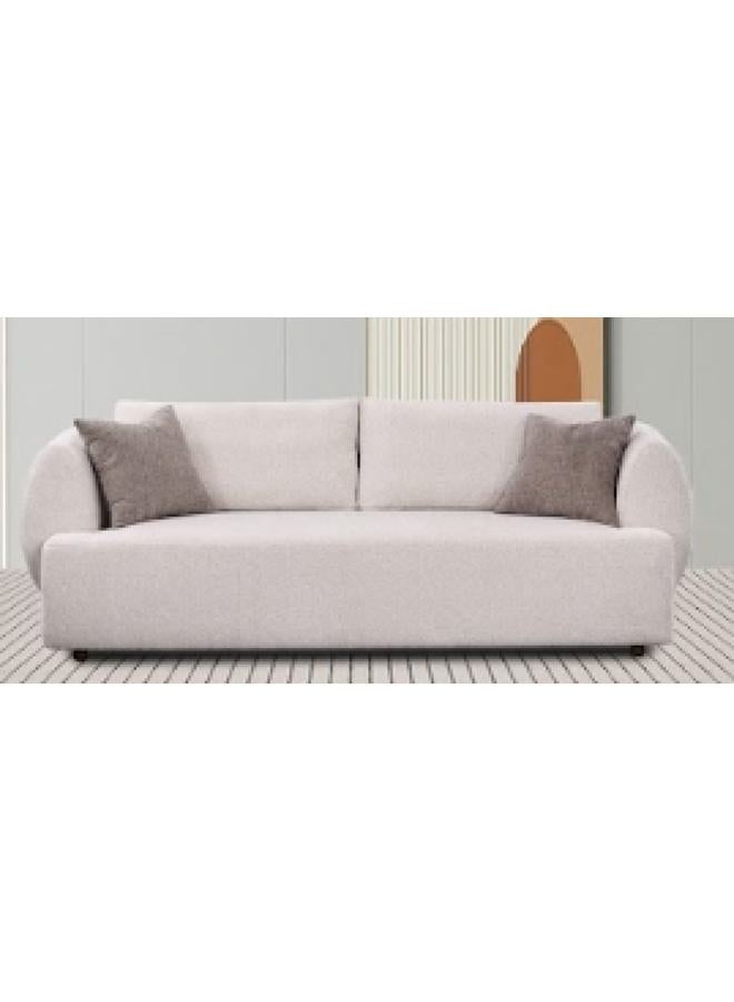 Miro Mirai light grey two seater sofa - Image 2