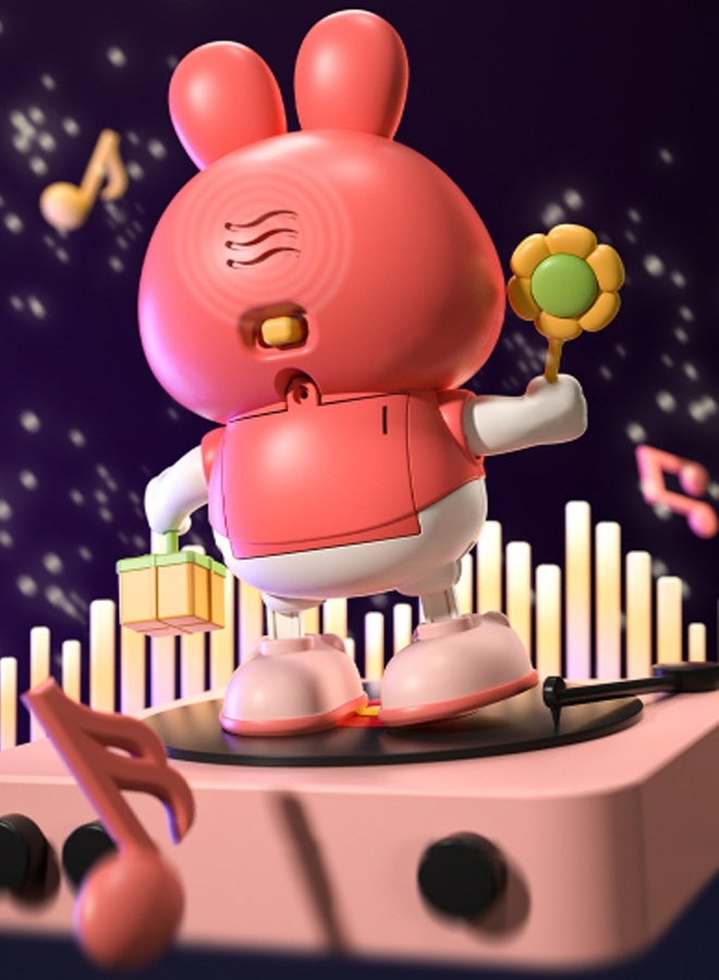 هالامودو لعبة الأرنب الرقص للأطفال - أرنب موسيقي ما قبل المدرسة مع أضواء لامعة، الغناء والرقص - لعبة تفاعلية للأطفال الصغار مع 10+ أغاني، تأثيرات صوتية ووضع الرقص التلقائي - بلاستيك ABS آمن - هدية للأعمار الأطفال، عيد الميلاد والتعلم ما قبل المدرسة - Image 2