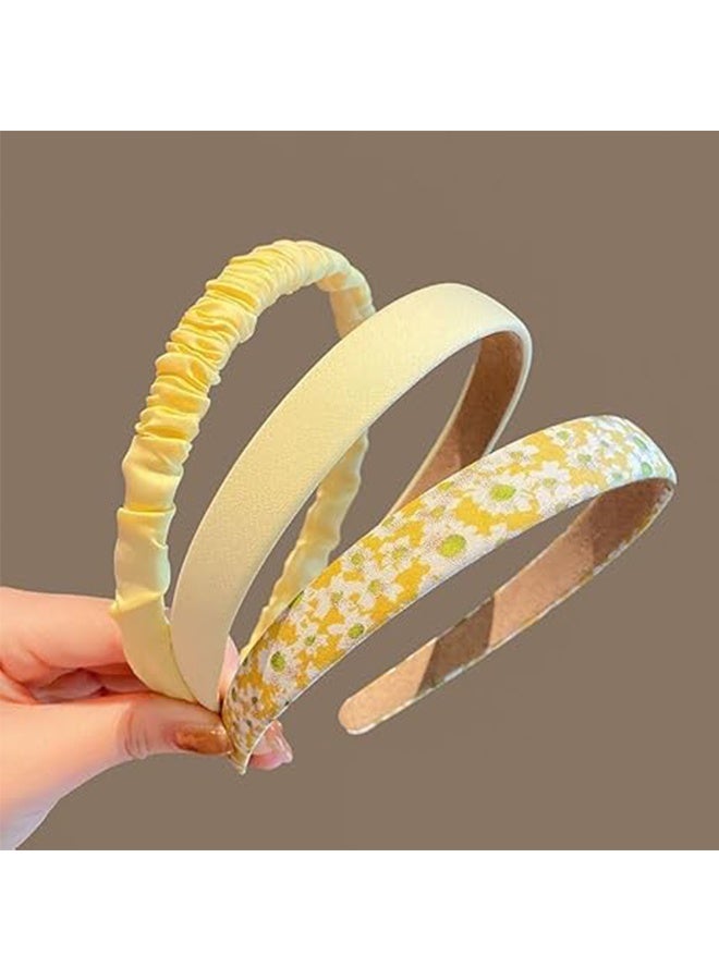 SANIYE 7-Pack Cute Headbands for Women, Non-slip Flower Headband Set, Fashionable Pearl Headband, Braided Headband with Different Designs, Headband Set, Hair Accessories - Image 2
