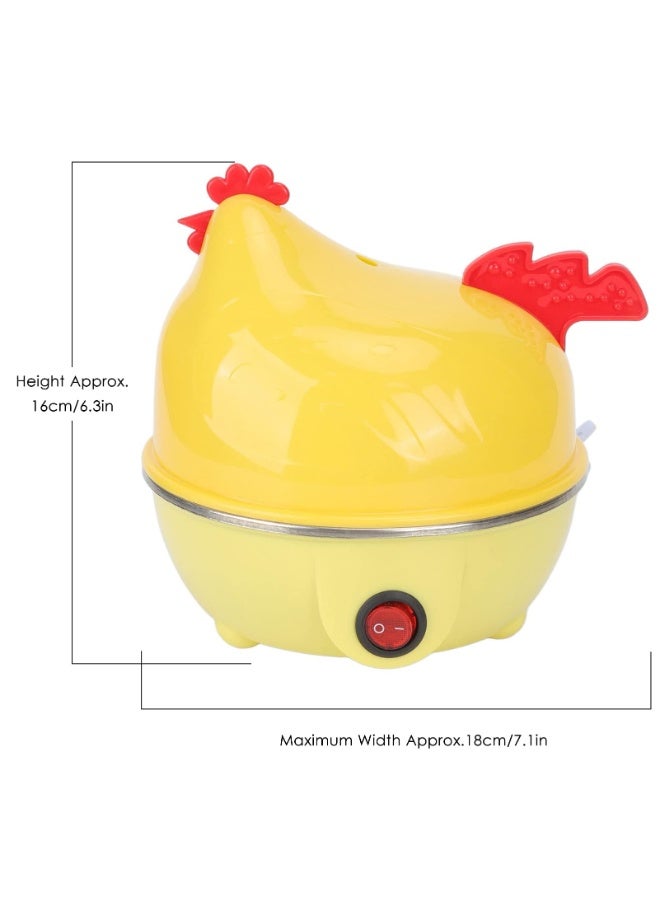 Hen-Shaped Electric Egg Cooker & Boiler, Yellow, 7-Egg Capacity with Auto Shutoff - Image 4