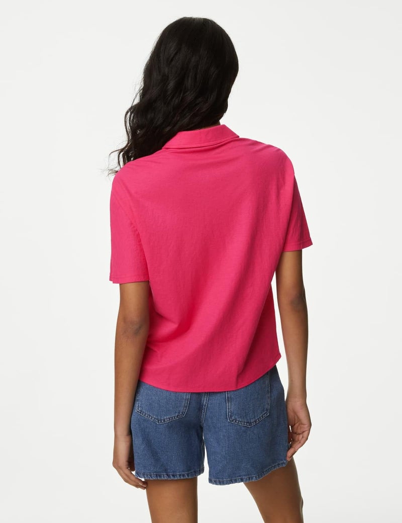 Marks & Spencer Jersey Shirt Pink - Image 3