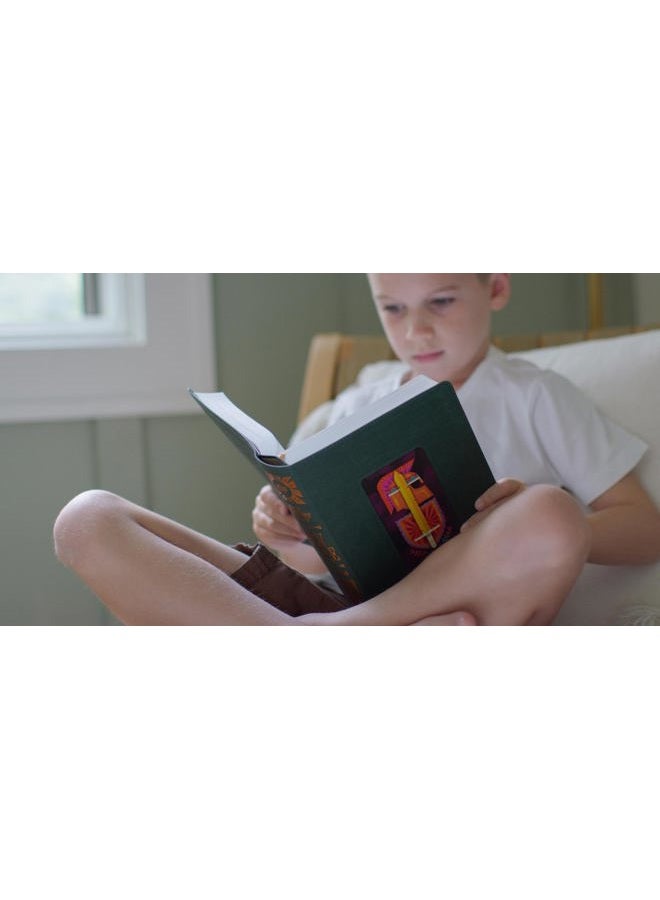 Crossway The Biggest Story Holy Bible for Kids (Trutone, Dark Green, Armor Design) - Image 3