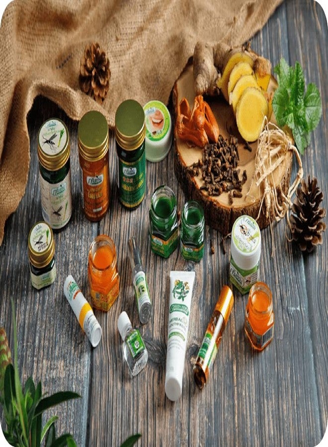 HANI PO™ Green Herbal Ginseng Aroma 8ml Roll on Pack of 2 Pain relief balm | Oil for elder women - Image 3