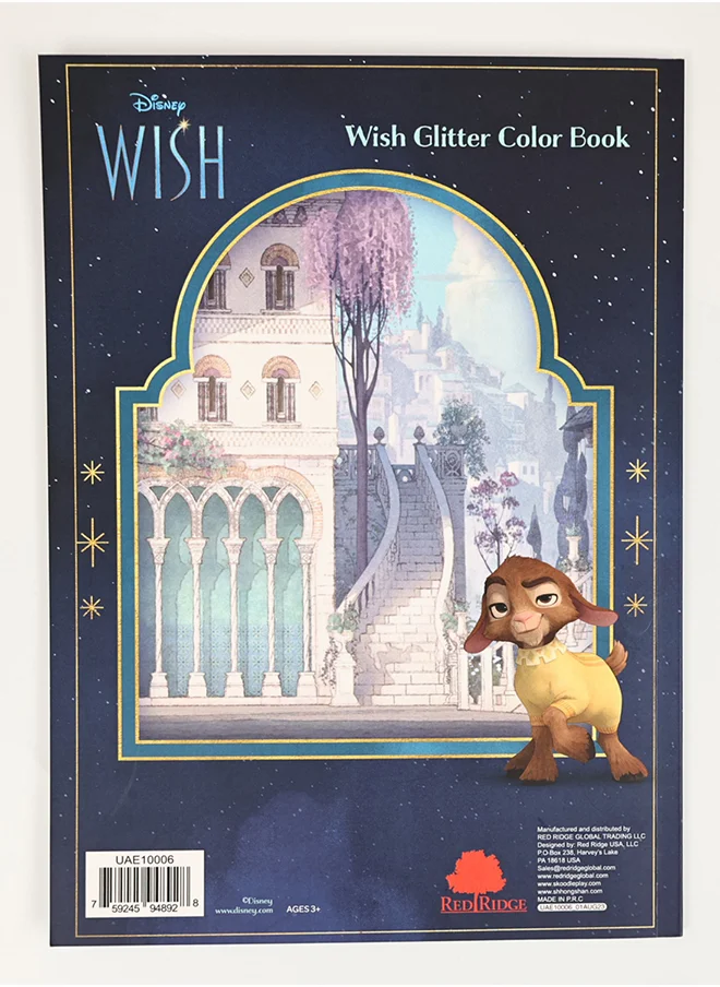 Disney Wish Glitter Color Book