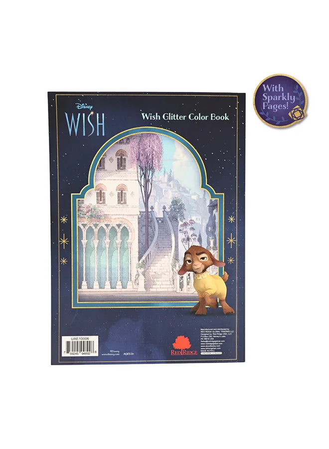 Disney Wish Glitter Color Book