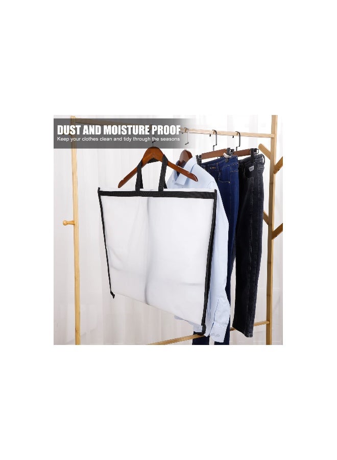 Generic Long Garment Bags with Zipper (60x180 cm) - Waterproof, Anti-Mite, Breathable PEVA Clothes Covers for Dresses and Suits, Mildew-Proof, Pet-Hair-Proof, Ideal for Storage and Travel (2 Pack)  - Image 3