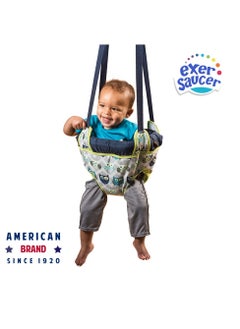 evenflo Evenflo Exersaucer Johnny Jumper Featuring Easy-to-Use Clamp Attachment for Quick and Tool-Free Set Up and Adjustable Straps to Customize the Height for Your Child, Owl  - Image 3