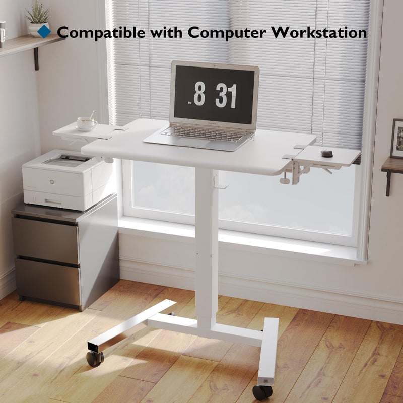 BONTEC Ergonomic Desk Extender Tray, 9.5"x9.1" Table Mount Arm Wrist Rest Shelf, 90Â° Foldable Elbow Support, Clamp on Computer Arm Rest for Desk, Office & Home Use, Durable & Easy to Install - Image 5
