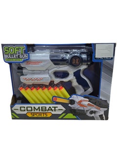 Generic Kids Bullet Gun - Gun with Safe Full Coat Sticky Bullets for Kids - Target Gun - Kids Lashes - Christmas Gift Gun - Bullet Gun Toy, Action Toy Gun for Kids, Foam Bullet Gun for Kids  - Image 1