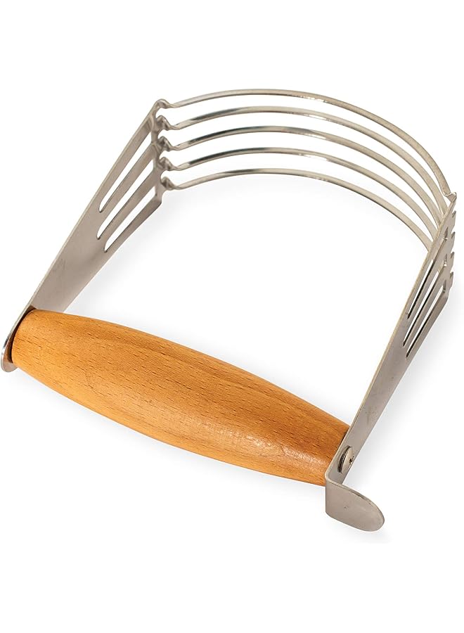 Brush Pastry Blender, with Beechwood Handle, Stainless steel blades