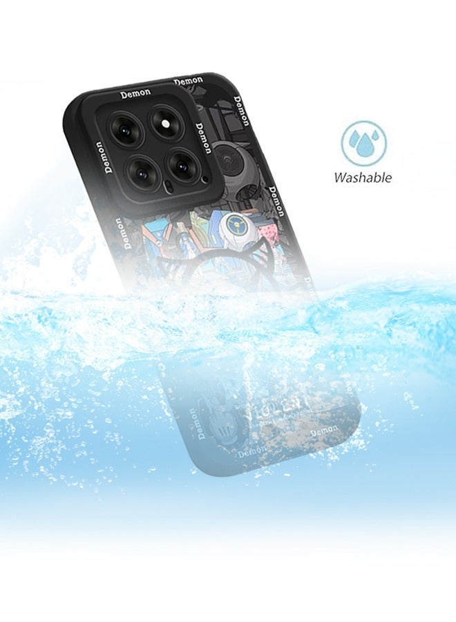 X-level Xiaomi 14 Case Cover Anime Design,Printed with Comic Book Pattern Design Soft Silicone with Shockproof Protective comfortable touch anti-scratch Shell Back Cover Phone accessory - Image 5