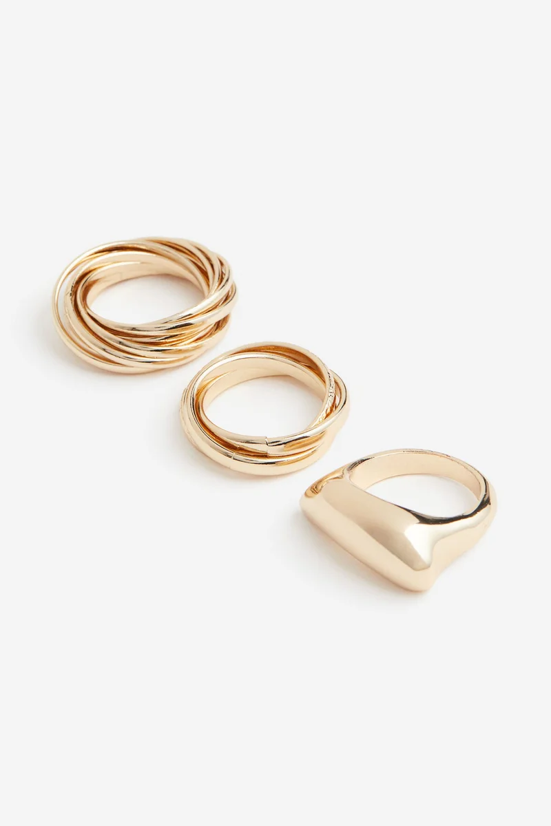 H&M 3-pack rings