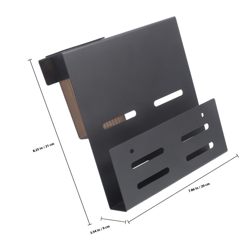 Wall Cutting Board Holder Wall Mounted Fork Spoon Draining Rack Pan Covering Rack - Image 2