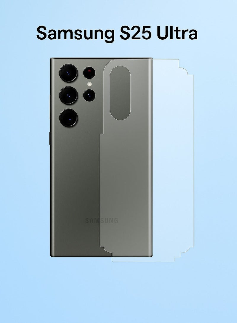 Back and Frame Screen Protector for Samsung S25 Ultra – Full protection with a smooth touch and elegant design that preserves your phone’s original look - Image 1