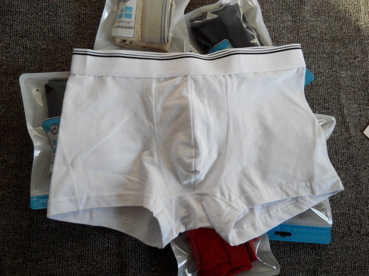 Men's Cotton Solid Boxer Briefs - Image 1