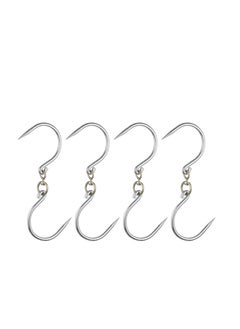 Swivel Meat Hooks, 0.34'' Thickness Galvanized Processing Butcher Hooks for Hanging Drying Smoking Meat Products, 4 Pack(12 Inch)