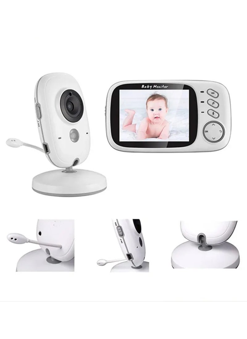 Arababy - 3.2inch LCD Display Wireless Babies Video Monitor With Night Vision Temperature Monitoring - Image 1