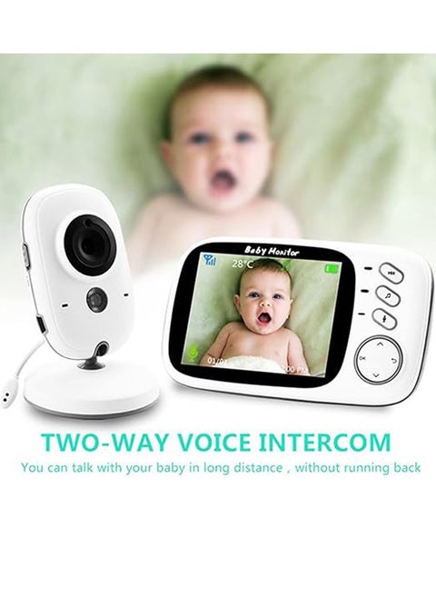 3.2inch LCD Display Wireless Babies Video Monitor With Night Vision Temperature Monitoring