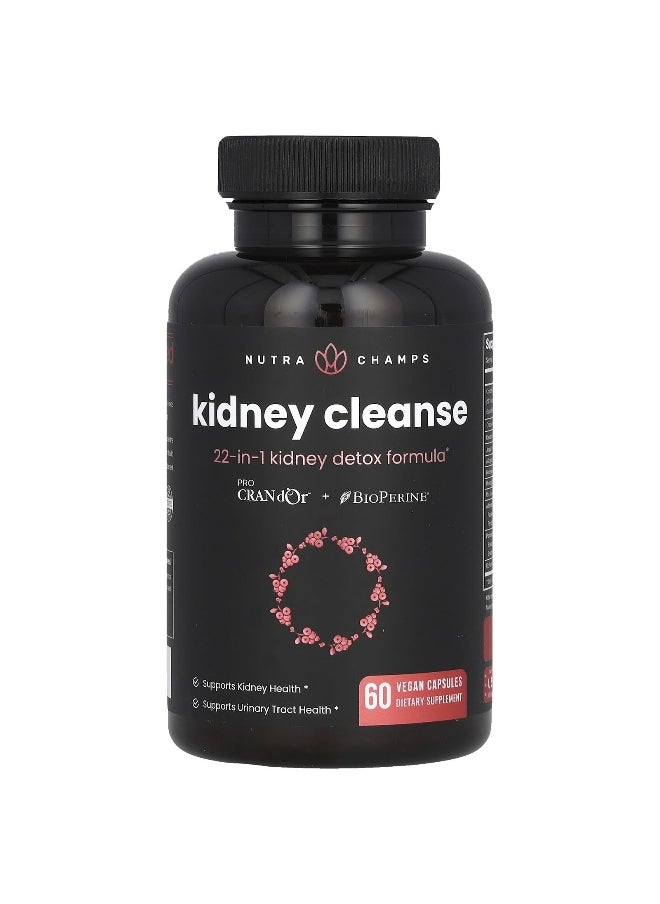 NutraChamps NutraChamps, Kidney Cleanse, 60 Easy-To-Swallow Vegan Capsules  - Image 3