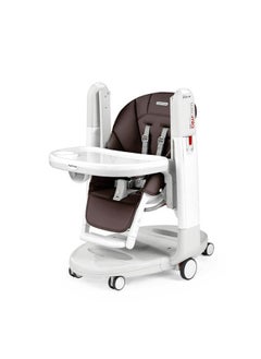 Peg Perego Tatamia Follow Me Compact Baby Recliner/Swing/Highchair for Kids, Suitable from 0 Months to 3 Years-Cacao  - Image 3