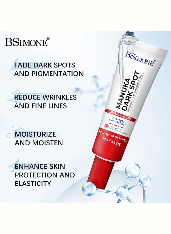 BSIMONE Manuka Dark Spot Intensive Gel, Whitening Moisturizing Facial Serum Gel For Removing Freckles Acne Marks And Hyperpigmentation, Suitable For All Skin Types,18G - Image 5