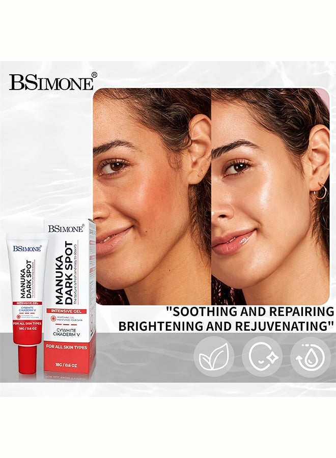 BSIMONE Manuka Dark Spot Intensive Gel, Whitening Moisturizing Facial Serum Gel For Removing Freckles Acne Marks And Hyperpigmentation, Suitable For All Skin Types,18G - Image 3