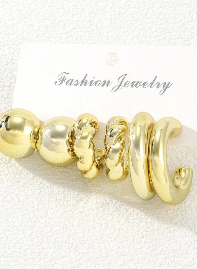 Take Two Take Two Set of 3 - Assorted Circle Earrings