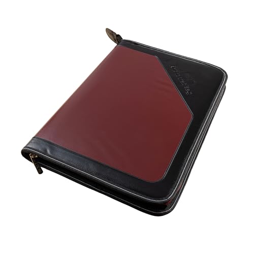 SPS PU Leather 24-Pocket A4 File Organizer – Professional Document Holder for Certificates, Legal Documents, Home, Office, School Use (Maroon) - Image 1