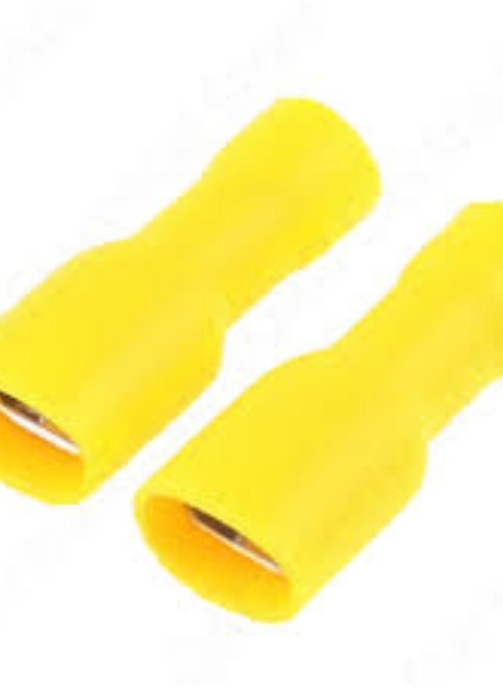 KNP KNP Insulated Electrical Terminals Ensure secure and reliable electrical connections with this pack of 100 insulated electrical terminals, model FDFD 5.5-250.  - Image 1