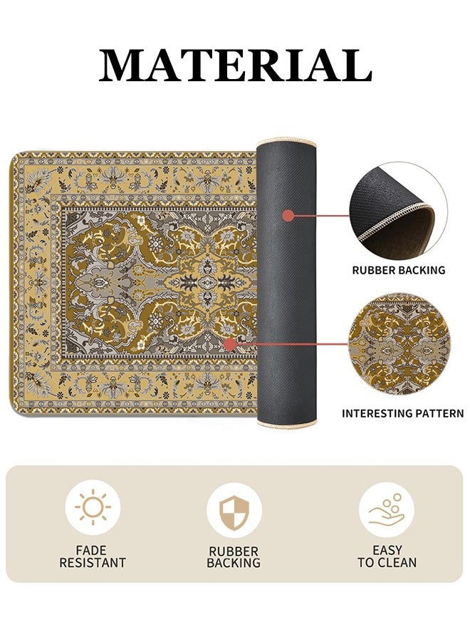 Generic 2 PCS Kitchen Floor Mats Rugs Set, Cushion Floor Carpet, Waterproof, Oil Resistant and Anti-Fatigue PU Standing Mat for Kitchen, Floor, Office, Sink, Laundry 45*75CM+45*120CM  - Image 2