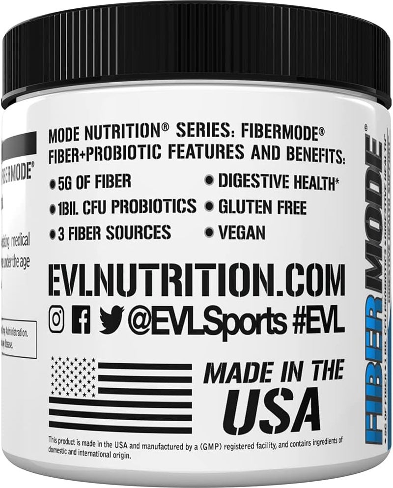 Evlution Nutrition FiberMode  Fiber  Probiotic Powder  Digestive Health  Immune Support  1bil CFU Probiotics  5g Fiber  Gluten Free  Vegan  Unflavored  Dietary Supplement  30 Servings - Image 5