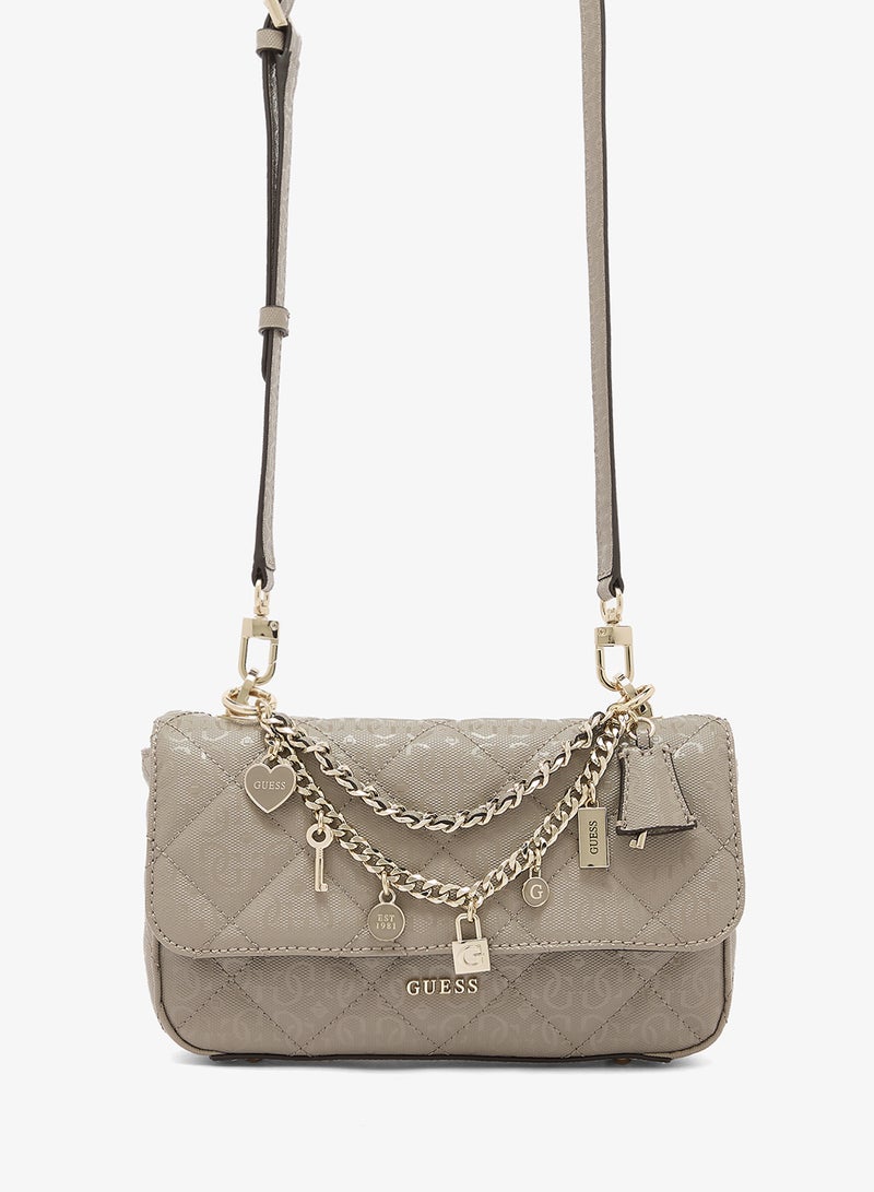 GUESS Libby Flap Over Crossbody Bag - Image 1