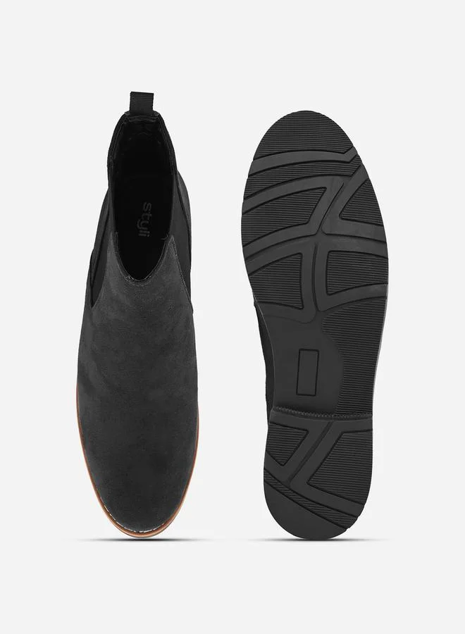 Styli Suede Chelsea Ankle Boots