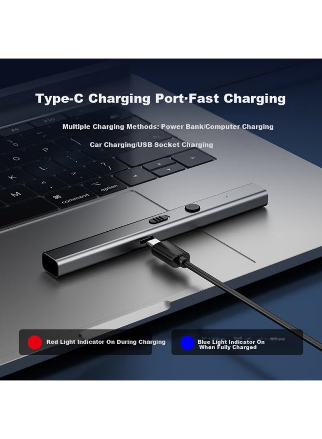 Whist Laser Pointer Green Light, Meeting Pointer Teaching Pointer, Sales Office Sand Table Electronic Pen, Outdoor Laser Light, Cat Teaser Pointer Laser Pointer, Teaching Pointer Star Pen X3 Gray - Image 4
