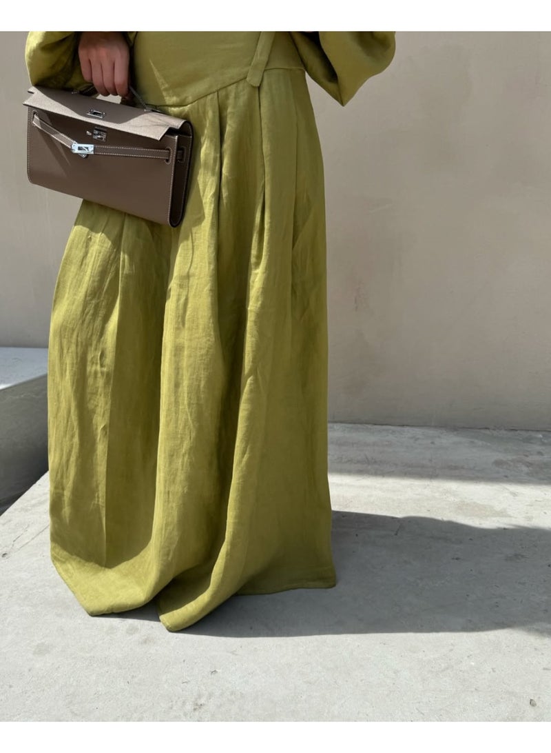 KUYING New Design Fashionable Lace up Shirt High Waist Skirt Casual Set - Image 5