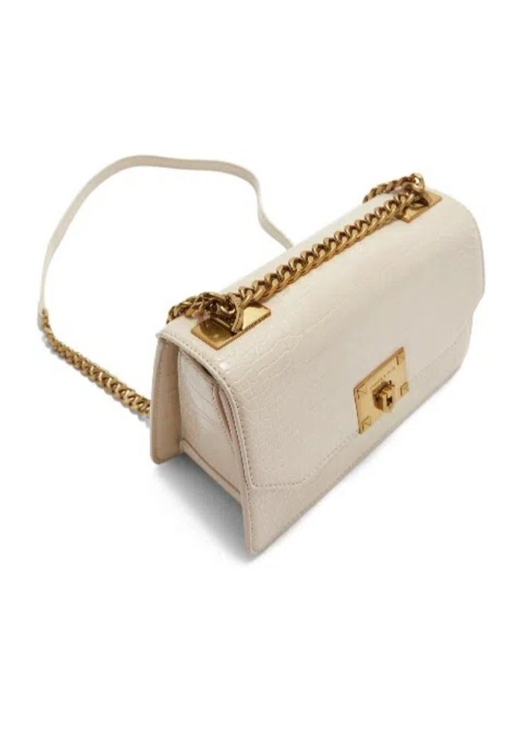 Charles & Keith Charles & Keith Flap Crocodile Print Tote Crossbody Shoulder Bag  - Image 3