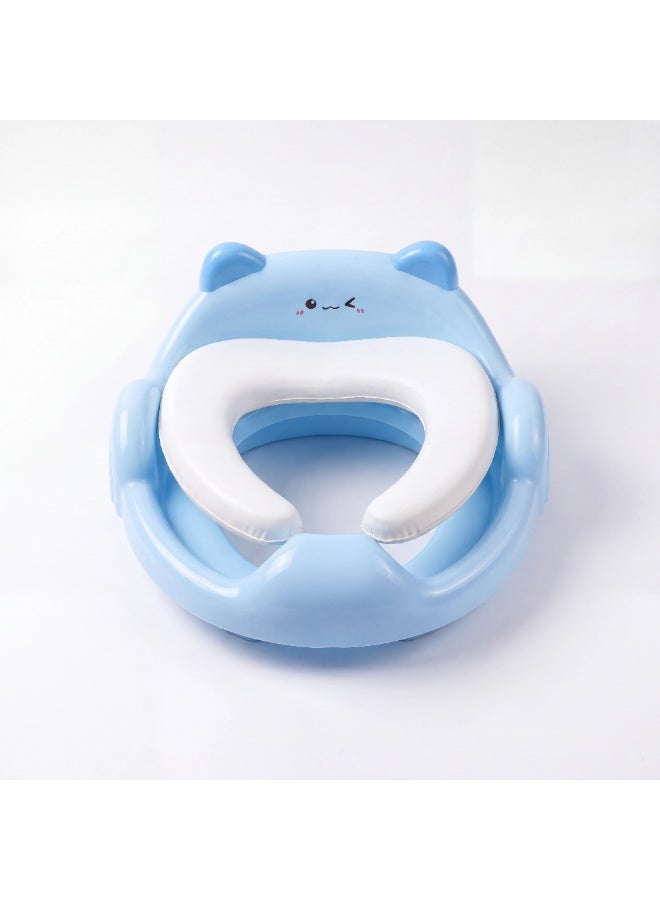 Premium Potty Training Seat for Toddlers with Handles & Splash Guard - Secure Baby Toilet Trainer Ring - Soft Paded - Image 4
