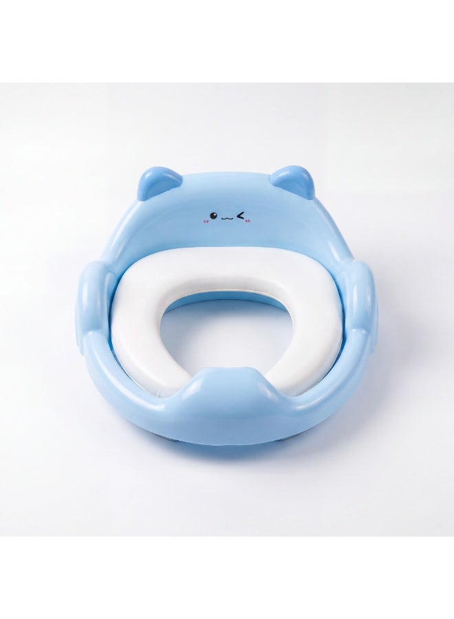 Premium Potty Training Seat for Toddlers with Handles & Splash Guard - Secure Baby Toilet Trainer Ring - Soft Paded - Image 3