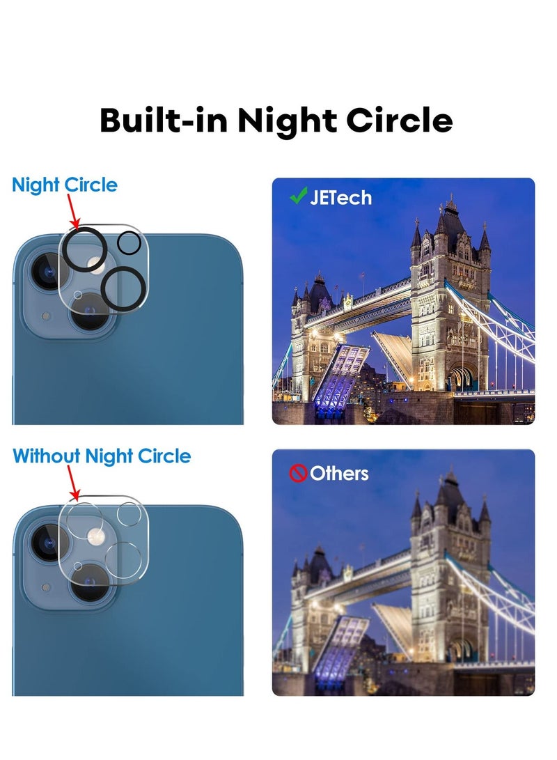 Jetech Privacy Screen Protector for iPhone 13 6.1-Inch with Camera Lens Protector Not for iPhone 13 Pro Anti-Spy Tempered Glass Film Easy Installation Tool 2-Pack Each - Image 4