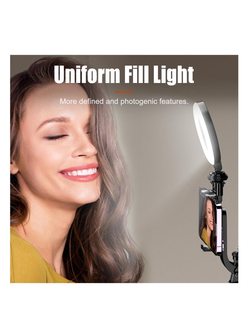 Excefore Ultra Bright LED Video Light, 360° Rotation LED Camera Light with Cold Shoe Mounts and 1/4" Interface, 9 Levels of Dimming, Portable Light for Photography, Live, Video Recording - Image 5