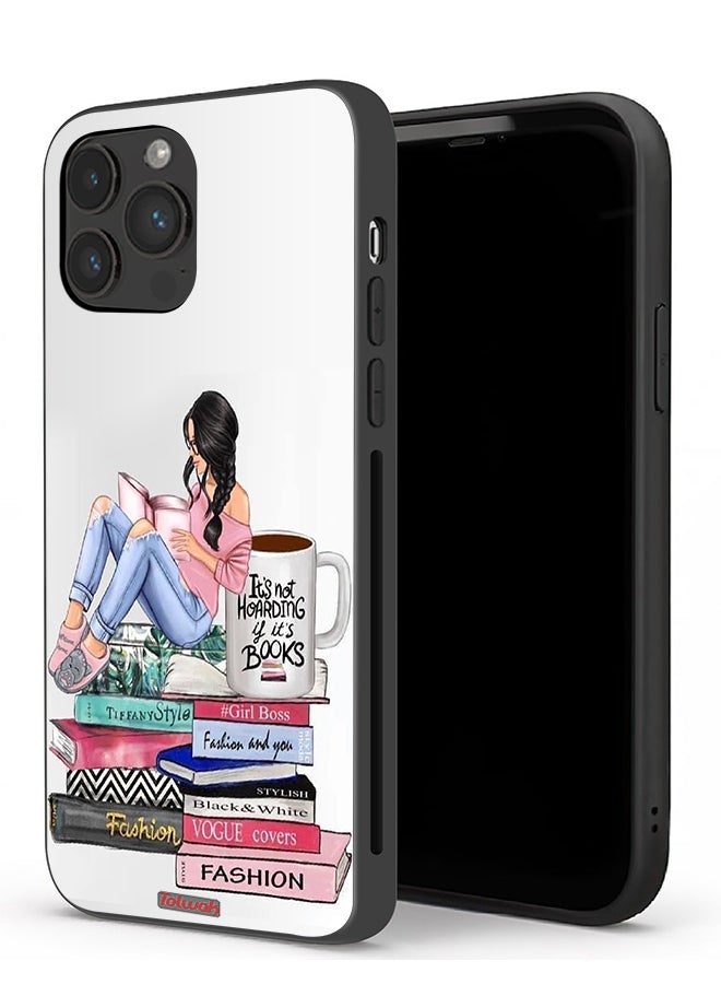 Tolwak Apple iPhone 13 Pro Protective Case Girl And Fashion Books Art - Image 1