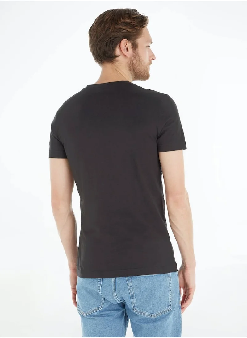 Calvin Klein Jeans Calvin Klein Jeans Men's T-Shirt - Casual Tops - Cotton , Black