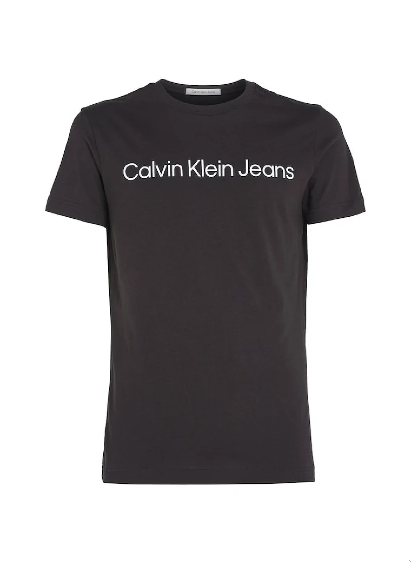 Calvin Klein Jeans Calvin Klein Jeans Men's T-Shirt - Casual Tops - Cotton , Black