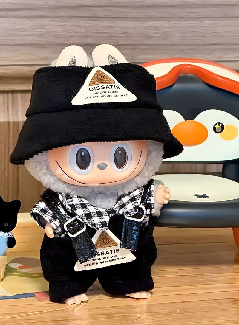 Labubu Clothes - Labubu Outfit, Cool Style Set for Labubu Dolls, 17cm Doll Clothes Suitable for Labubu Dolls Accessories 
