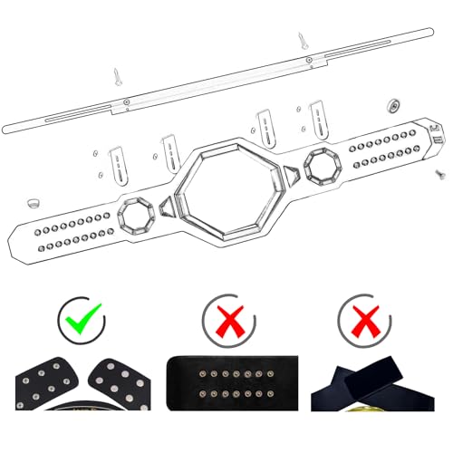 Klizdum WWE Belt Hanger Wall Mount - Wrestling Championship Belt Display Case & Holder - Heavy-Duty Wall Mounted Organizer for WWE Belts - Easy to Install, Perfect for Teen & Adult Fans - Image 2